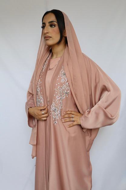 Pink Arya abaya